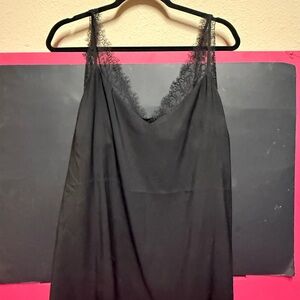 Express Black Lace Detail Chemise